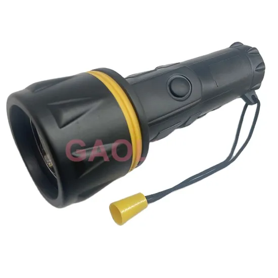 Wholesale ABS LED Rechargeable Flashlights with 3LEDs - Waterproof Plastic Torch Light