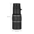 16x52 High Powered Dual Focus Monocular Telescope Outdoor Portable Handheld Ultra Monocular Scope Camping Equipment