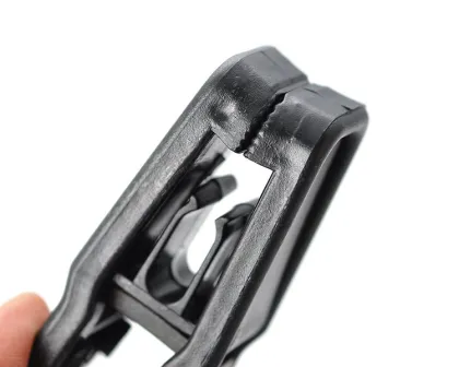 Removable Plastic Clips for Flocked Garment Trouser Hangers