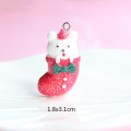 Resin jewelry design pendant christmas crutches charm