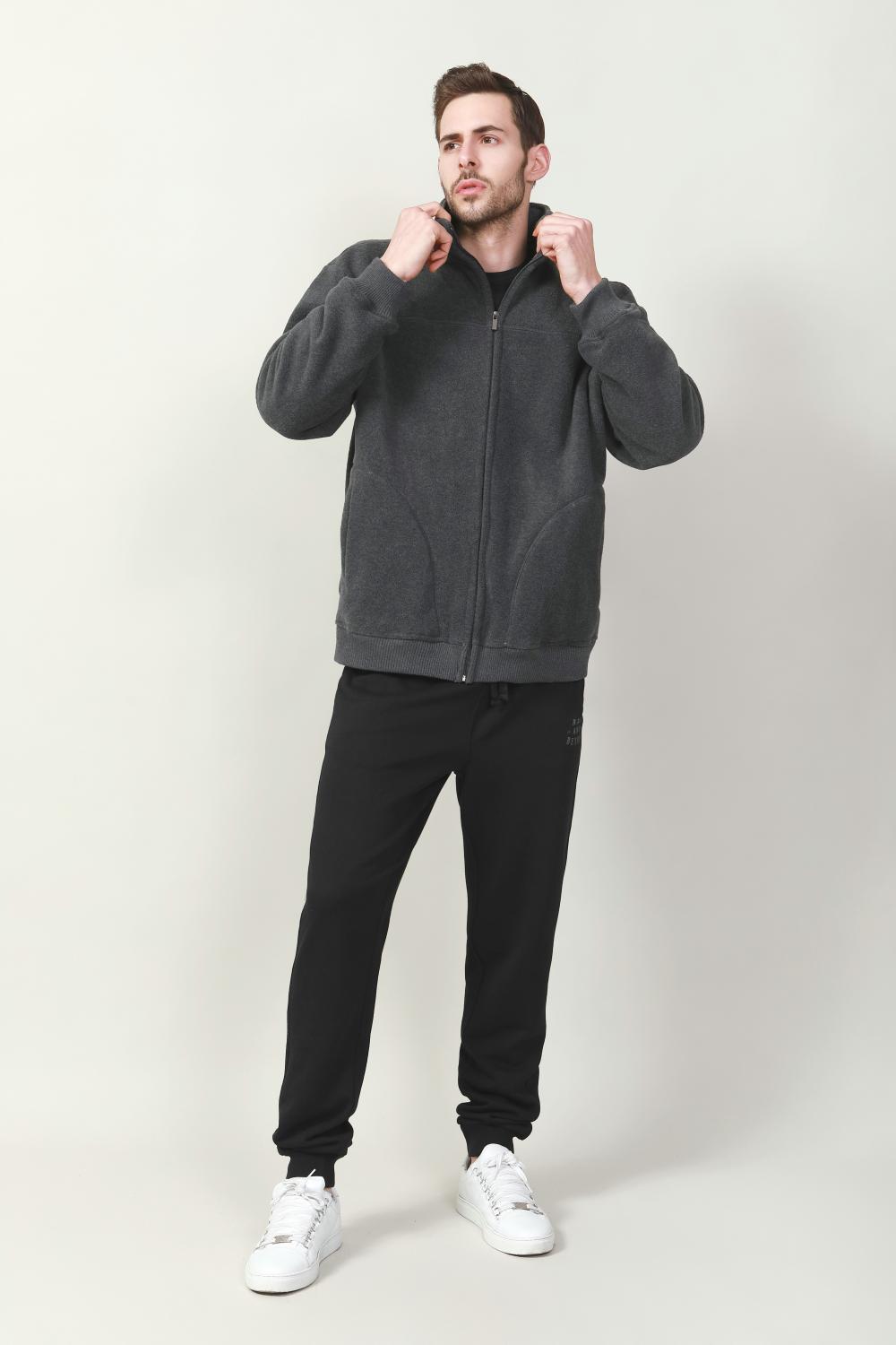 MEN'S KNIT BONED FABRIC JACKET