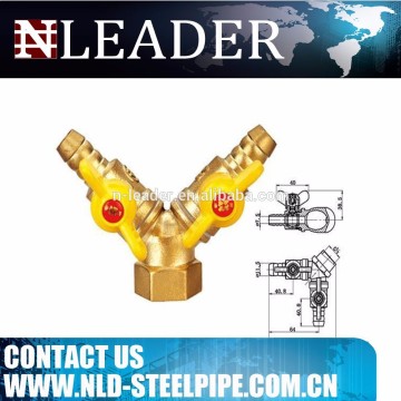 brass butterfly handle gas ball valve