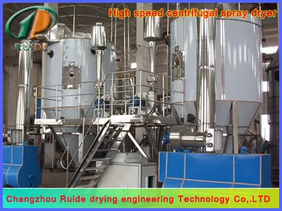 Chemical polyethylene centrifugal spray dryer