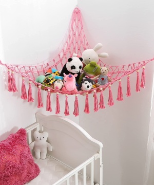Boddi Nursery suspendu le hamac pour animaux en peluche avec des glands