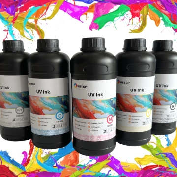 Fabrikpreis UV Ink CMYK Weiß für Hard &amp; Soft Printing - UV -Tinten kompatibel mit Epson, Mimaki, Konica, Ricoh UV -Druckern