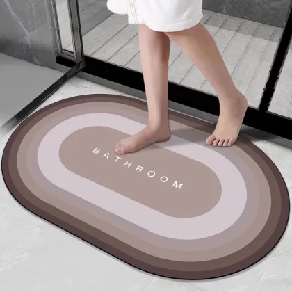 Water Absorbent Diatom Mud Diatomaceous Earth Bath Mat