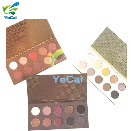 Make your own paper eyeshadow palette container , custom logo make up eyeshadow palette