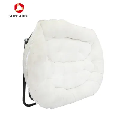 Sunshine Cozy Foldable White Metal Camping Moon Love Chair