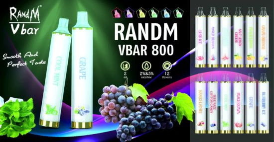 4ce0cb03444699fbd89bd81c4d290b68 Fast Shipping 800 Puffs Rgb Glowing Light Randm Vbar Wholesale Disposable Vape Pen