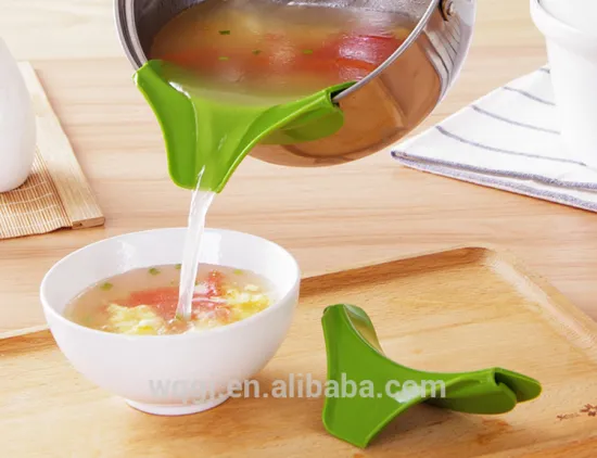 Kitchen Accessories Food Grade Silicone Pour Spout Home Dishwasher Safe Silicone Slip-on Pot Pour Spout Kitchen Tools
