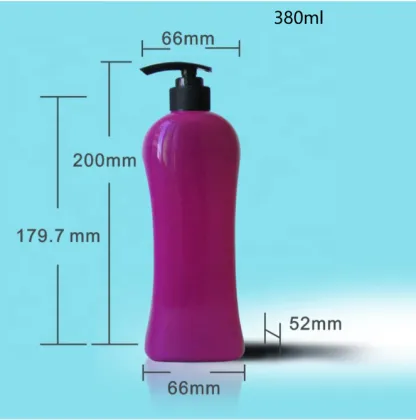 Red PET Shower Gel Bottles with Pump - 380ml, 680ml, 1000ml