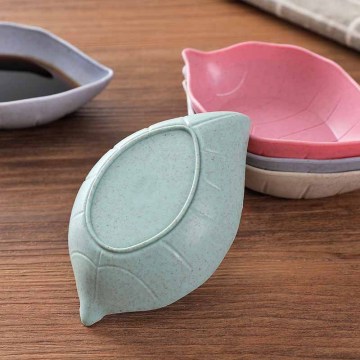 Unique Small Japanese Cutlery and Snack Plate Set with Straw Leaves - Guaranteed Quality