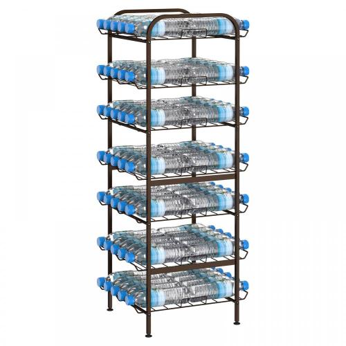 Free Standing Water Bottle Storage Rack Adjustable Water Bottle Collection Holder Supplier