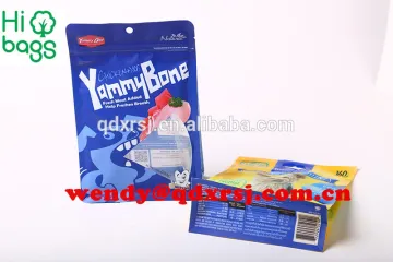 flat bottom pet food plastic heat seal zipper bag