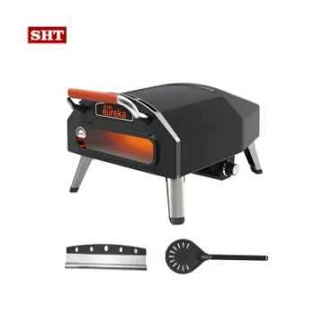 Portable Camping Garden Stainless Steel Family Use Gas Mini Pizza Oven with Door