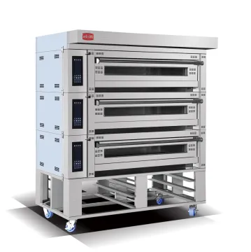 Guangzhou Nicko Bakery Equipment 3-Deck 6-Tray Gas Pizza Oven