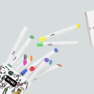 HIMI MIYA 36 COLORS Washable Crayon Set