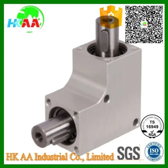 TS16949 standard custom design cnc machined high precision Bevel gearbox with right angle