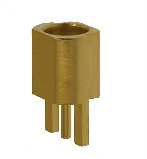 Straight Female Jack Pin Edge Mount MMCX Connector