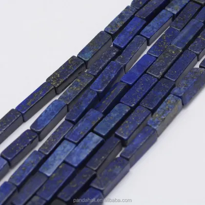 13mm Dyed Cuboid Natural Lapis Lazuli Beads: Pandahall Collection