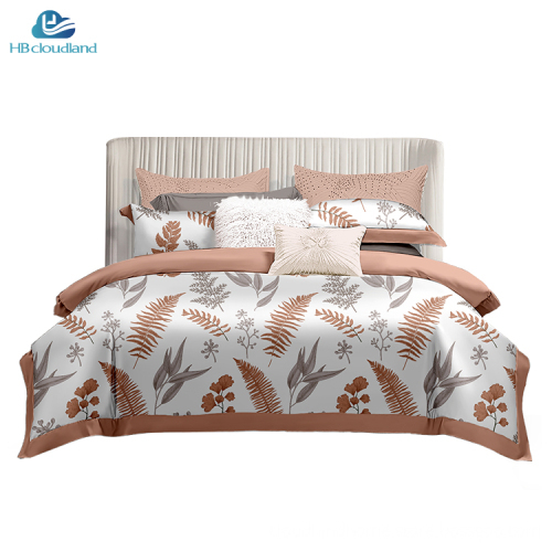 Cloudland Rikki Printed Designer Cotton Duvet Cover Set - Queen Size 3 Pieces