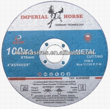 T41,metal cutting disc,100X2X16MM,70m/s