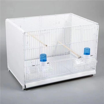Sustainable 23 Inch Bird Cage with Double Flight Area in Stackable Carton Package