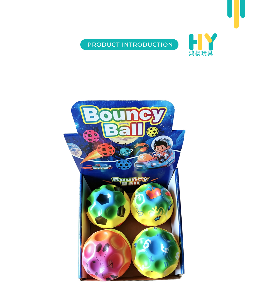 Multi Cartoon Print Large Cave Bounce Balls X