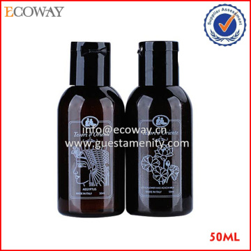 50ml plastic hotel shampoo bottle packaging cheap mini bottle