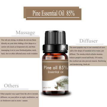 therapeutic grade 10ml top quality wholesale pine oil 85%