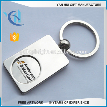 customized logo shopping cart coin key chain/quarter and loonie trolley cart token coin