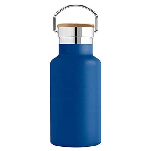 350ml Edelstahl-Wasserflasche mit Bambusdeckel