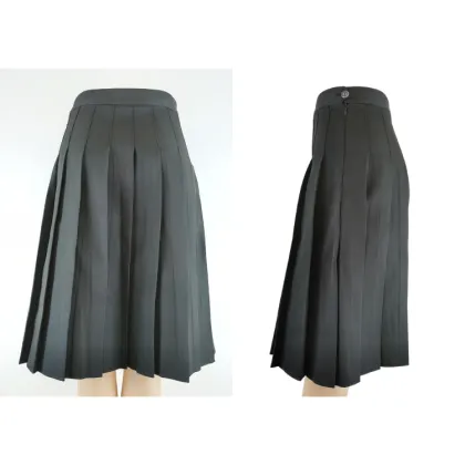 Solid Color Skirt Pleated Skirt JK Skirt
