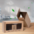 Caja de papel marrón de ventana de 350 GSM personalizar