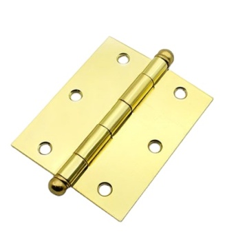 Iron Brass Plated Door Hinge Ball Tip Hinge