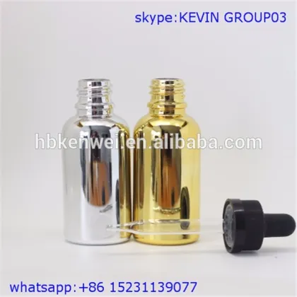 bottle pipet seal 30ml gold color bottle with 18mm mouth childproof cap