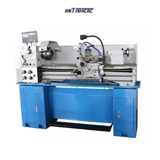 ANTISHICNC CZ1440G/1 Mini Manual Metal Lathe: A High-Quality Benchtop Machine for DIY and Home Use with Digital Display - Chinese Factory Manufacturing
