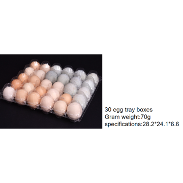 30 holes plastic egg tray packing for supermarket