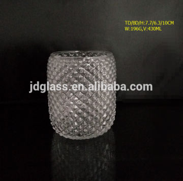 clear hurricane cylinder candle holder