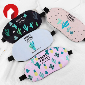 Antifaz con estampado de plantas de cactus
