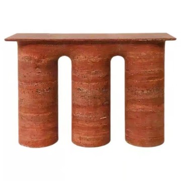 Italian Luxury Travertine Console Table