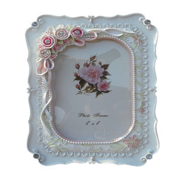 Fashion Popular Polyresin Wedding Photo Frame, OEM Orders are Welcome