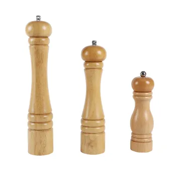 Acacia Wood Adjustable Coarseness Home Pepper Grinder and Salt Mill Set