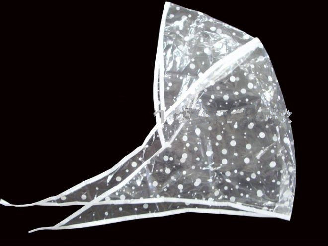 Clear fashion rain hood