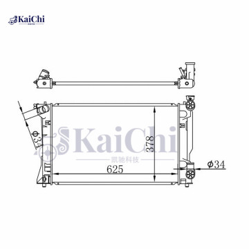 164000H180 Radiador automático Toyota Avensis 2.0vvti 2003-2008 MT