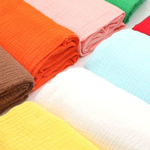 Breathable cotton crepe fabric for baby cloth