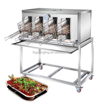 Stainless Steel Commercial Charcoal Grill Furnace for Smokeless Grilled Fish and Chicken Bbq