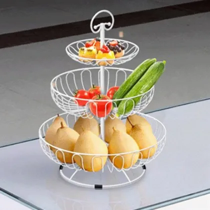 Modern Extra Large Three-Layer Fruit Plate
