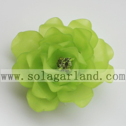 41MM Acrylic Plastic Frost Beading Artificial Blossom Flowers
