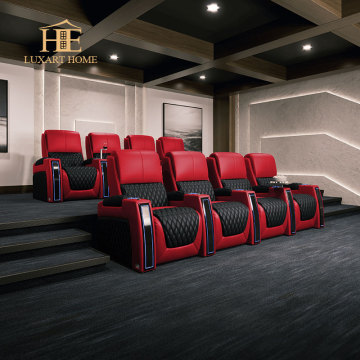 High-End Custom Electric Function Recliner Viewing Sofa for Home Theater Villa